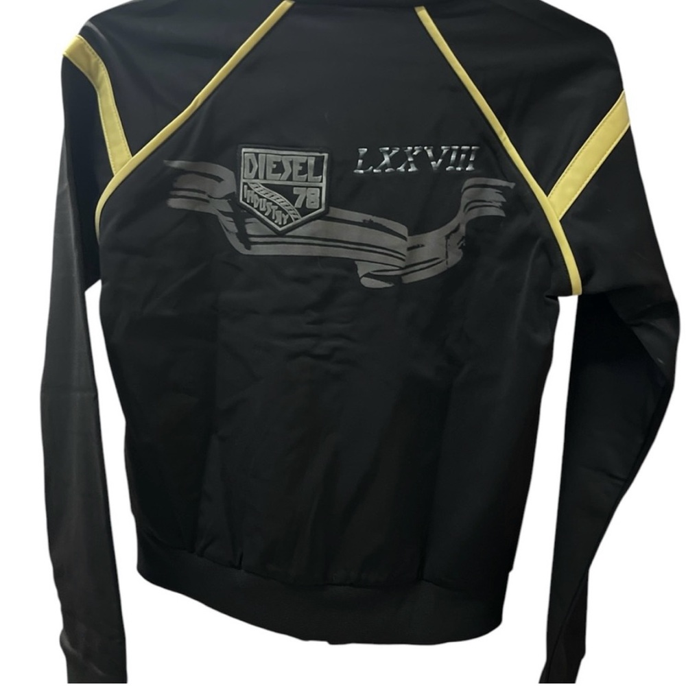 Diesel Black and Yellow Women's track Jacket